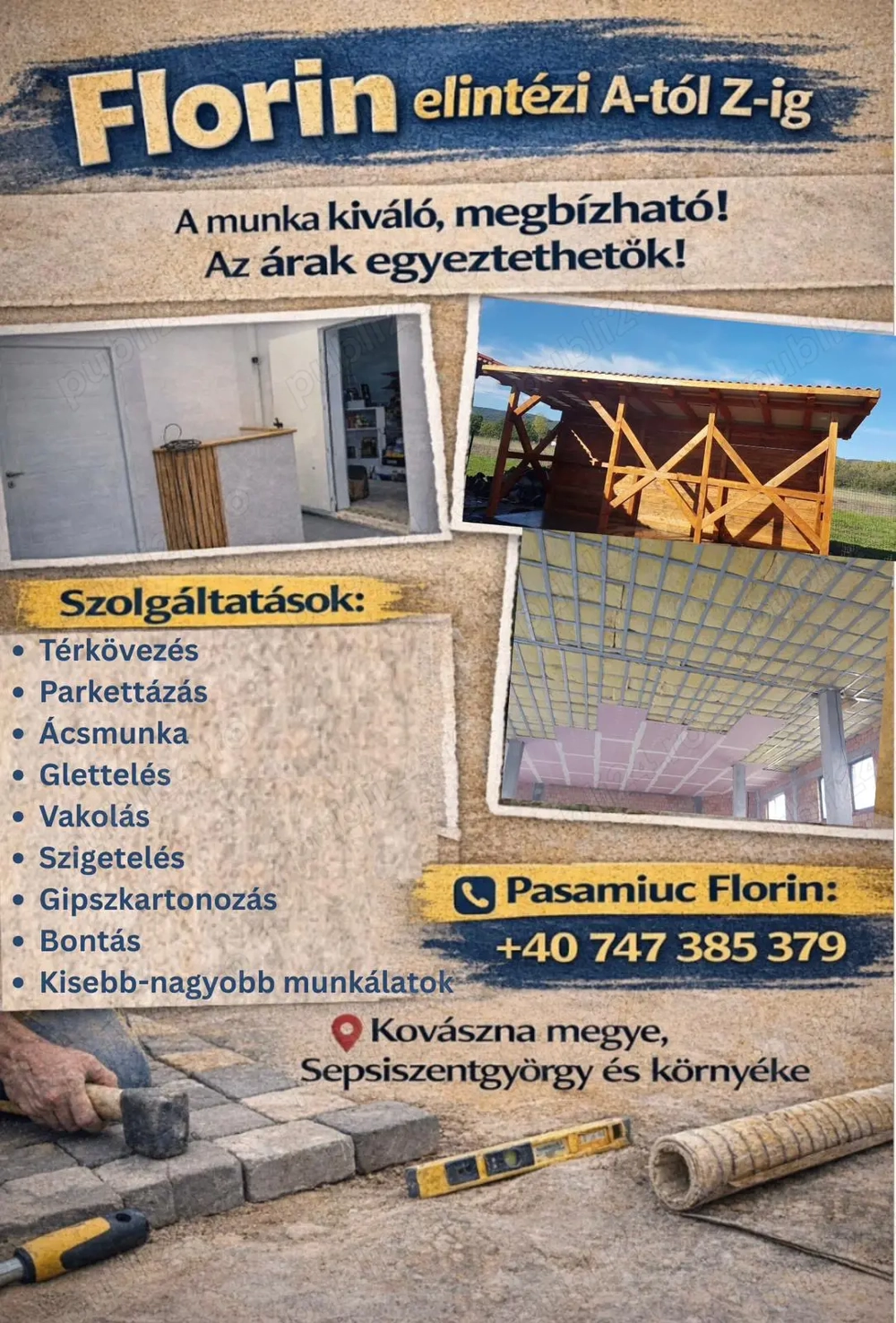 Preiau lucrari interior si exterior  !!!