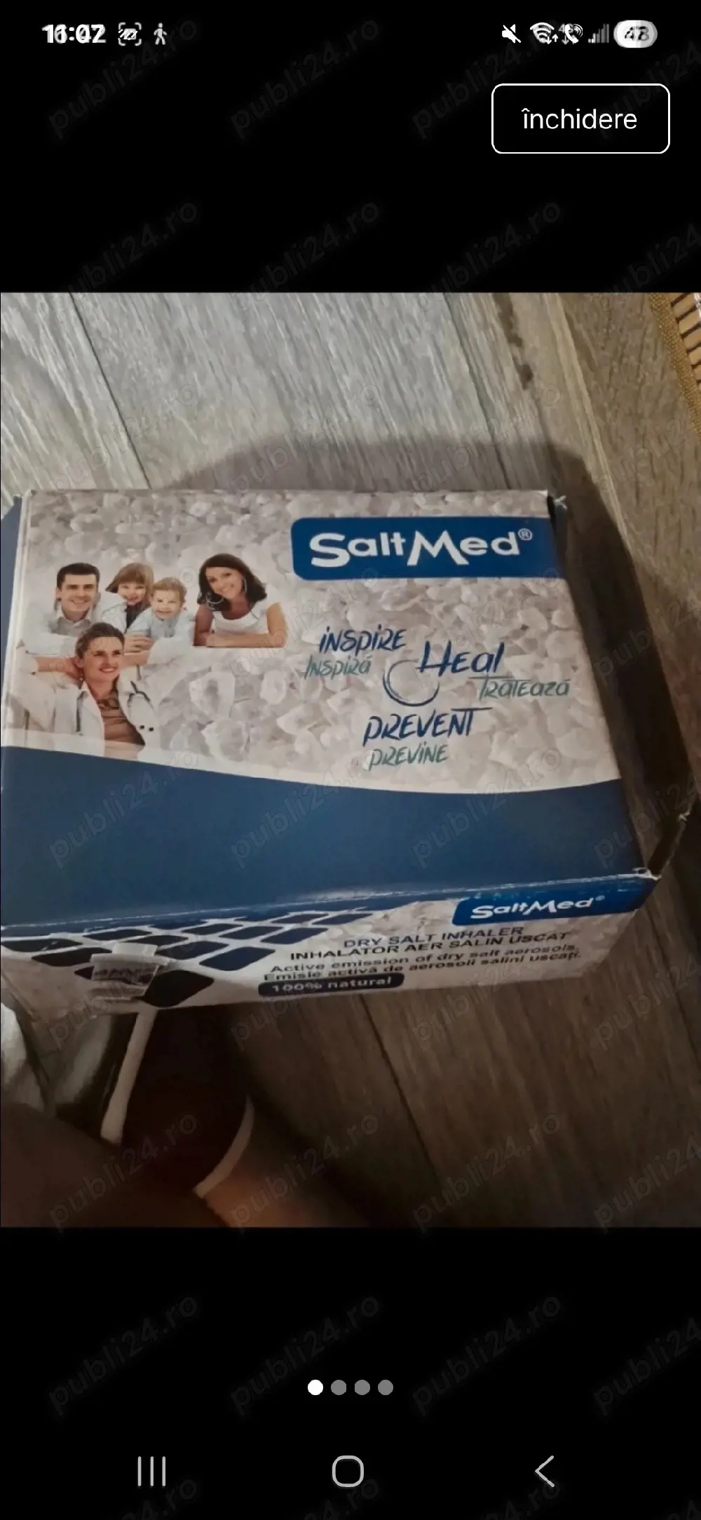 inhalator aer salin uscat 