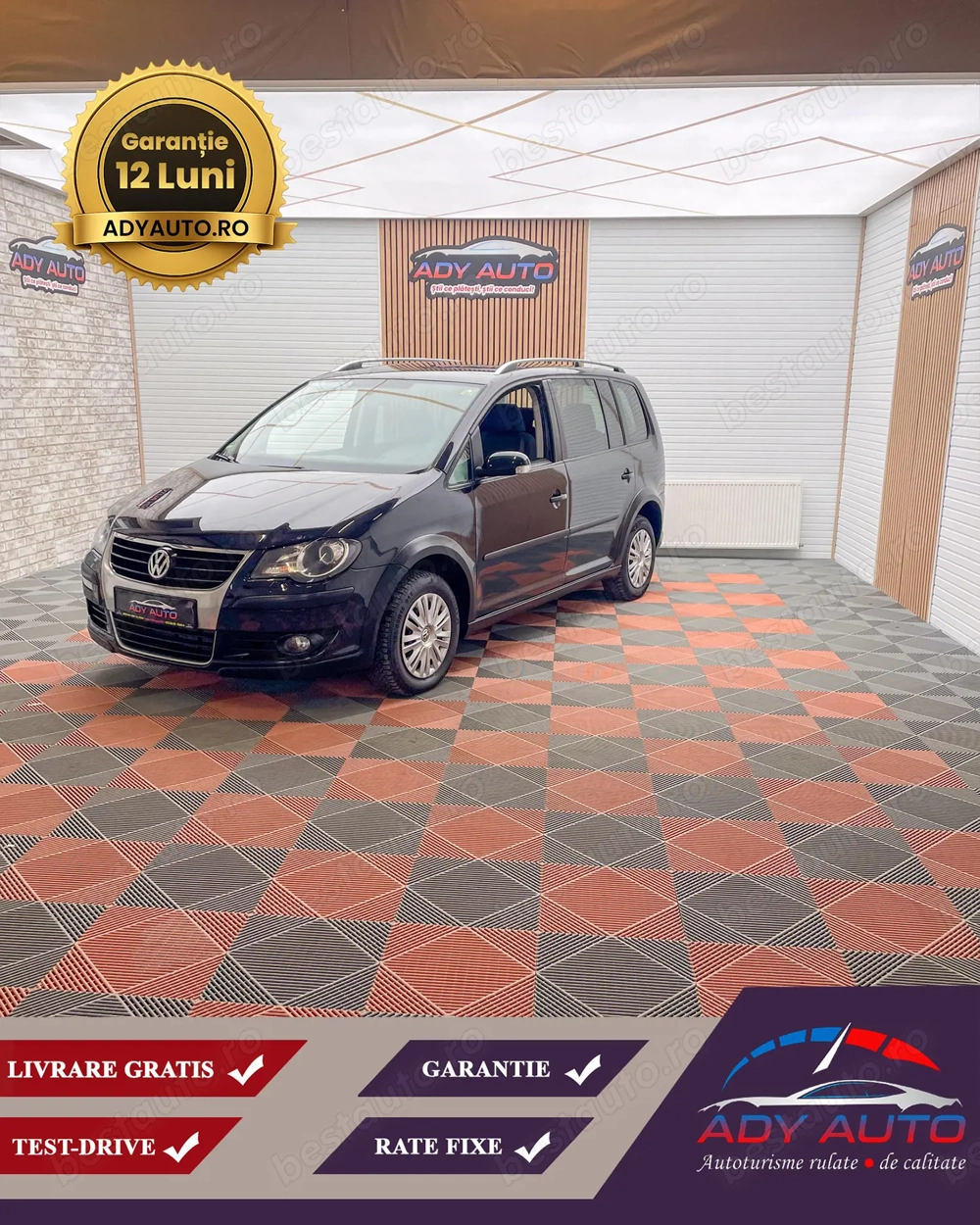 VW TOURAN CROSS 2.0Diesel, Livrare Gratis. Garantie 12 luni. Test Drive. Buy-Back(schimb auto)