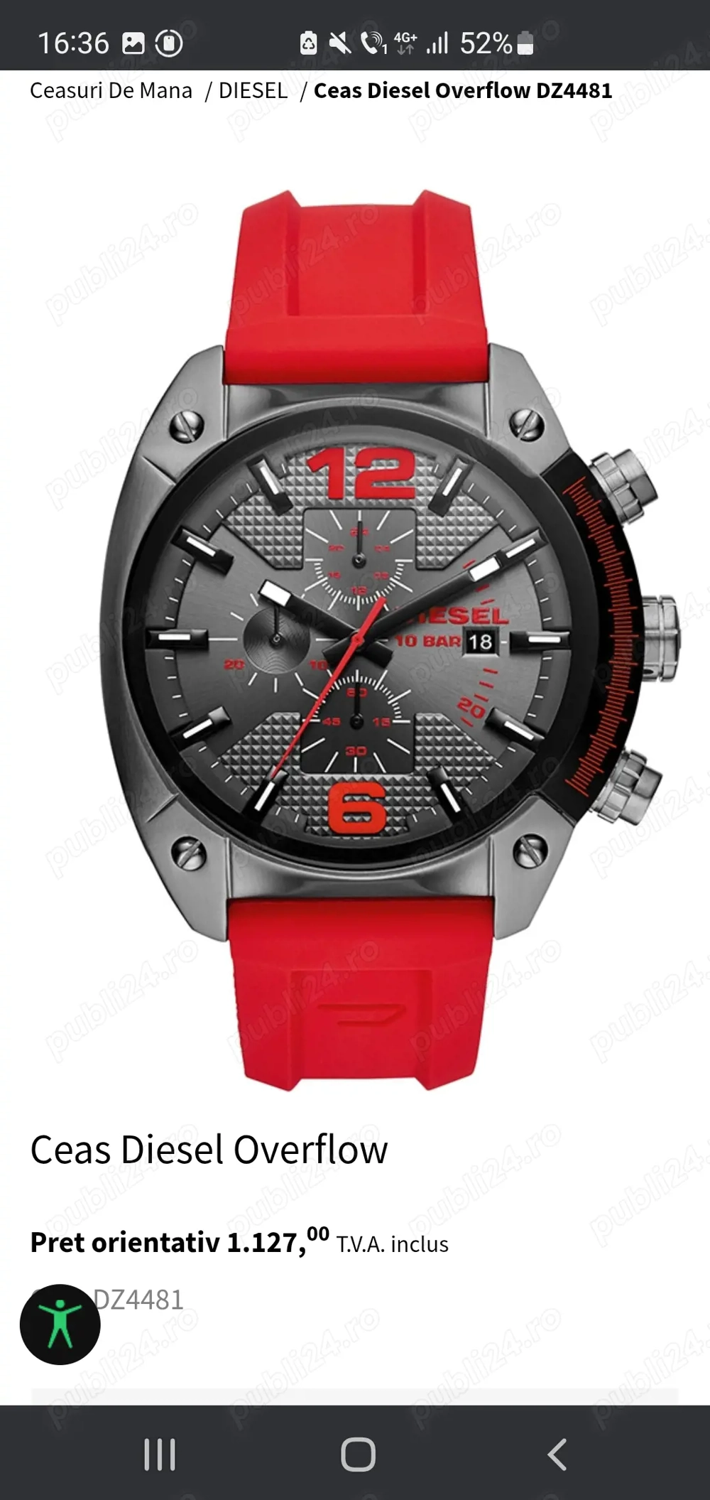 Ceas de vanazare nou în cutie..