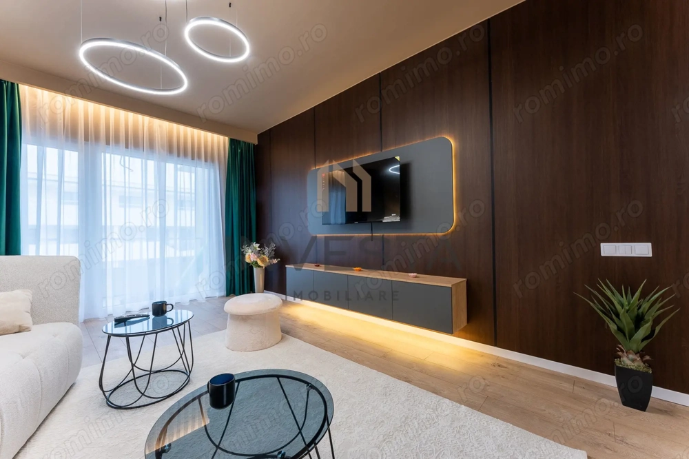 2 camere spatioase, finisaje de lux, bloc nou – Floresti