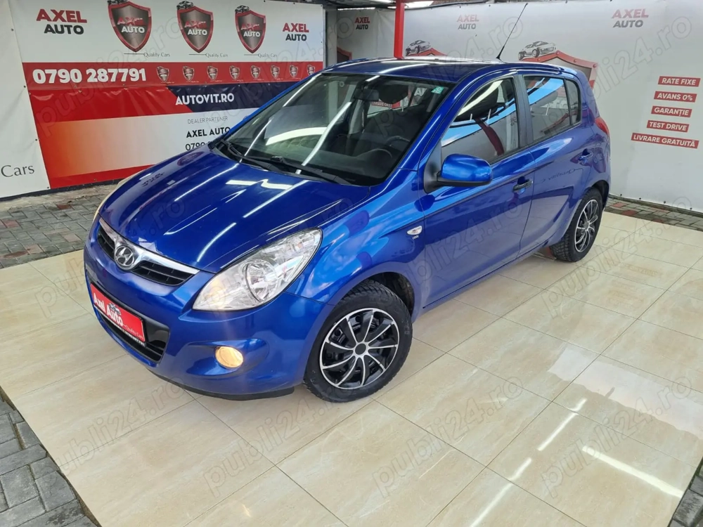 Hyundai i20, an 2009, motor 1.3benzina, 78cp, euro 4, rate fixe, avans 0%, livrare gratuita