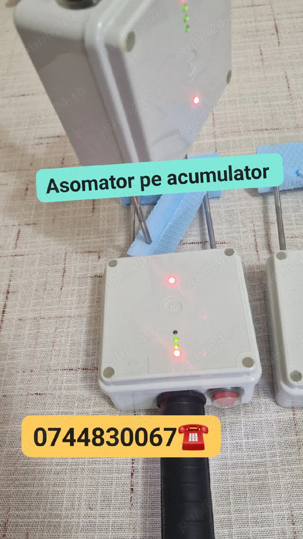 Asomator electric pe acumulator fara limita de kg porci vitei ( asomator baterie fara fir)