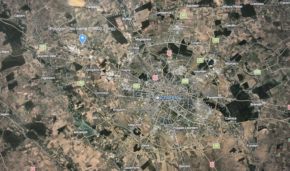 Teren intravilan, la 25km de Bucuresti, pretabil pentru depozit sau complex