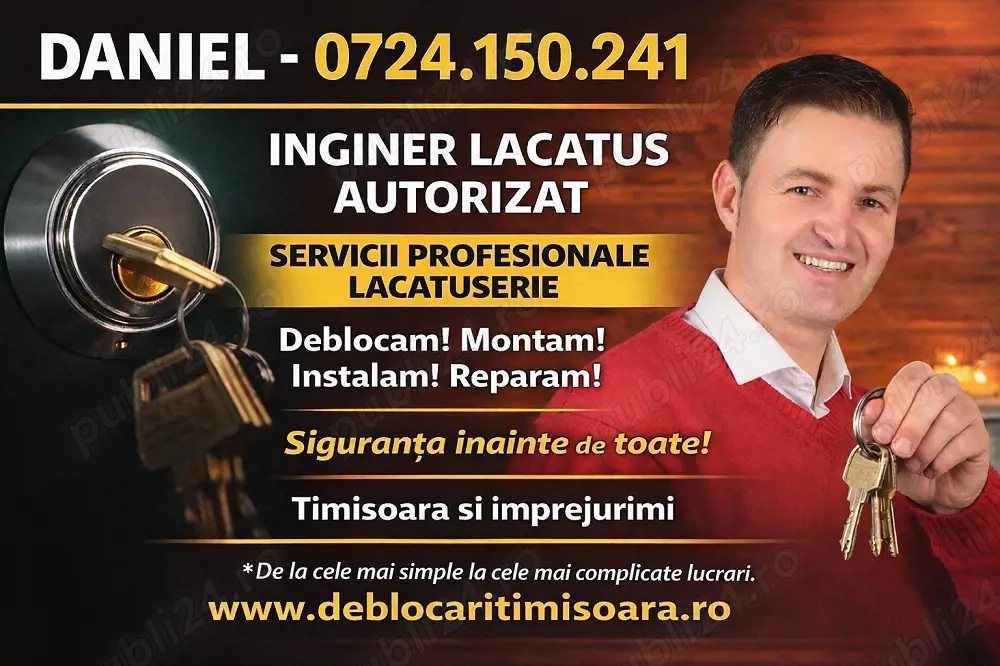 Deblocari Usi Rapid Fara Distrugere Lacatus Reparatii Timisoara