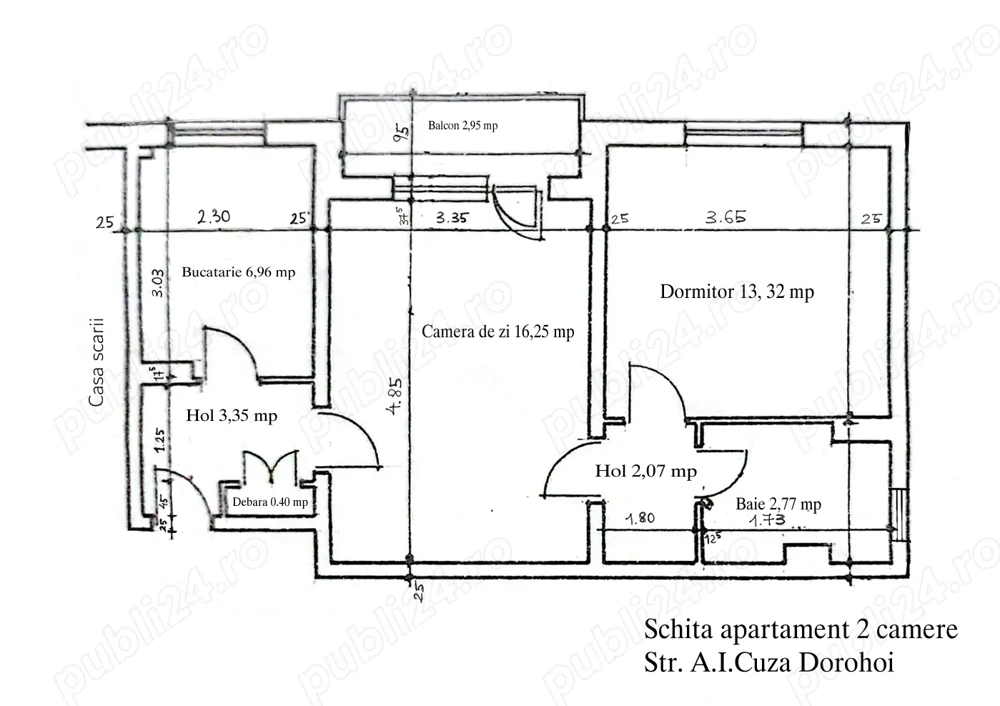 Apartament 2 camere Dorohoi