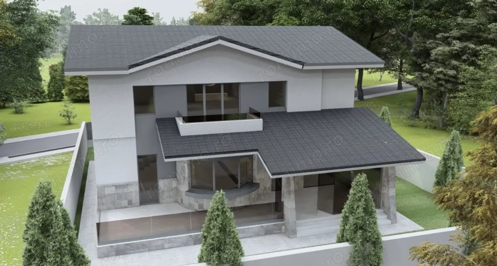 Super locatie, padure Rosu, vila în constructie 290 mp , teren 580 mp, Chiajna