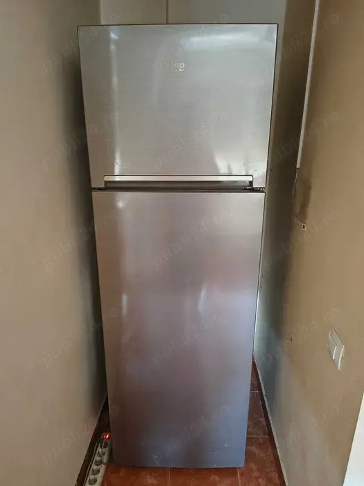 Frigider Beko RDSA310M30XB   306 L, Clasa A++, Metal Look