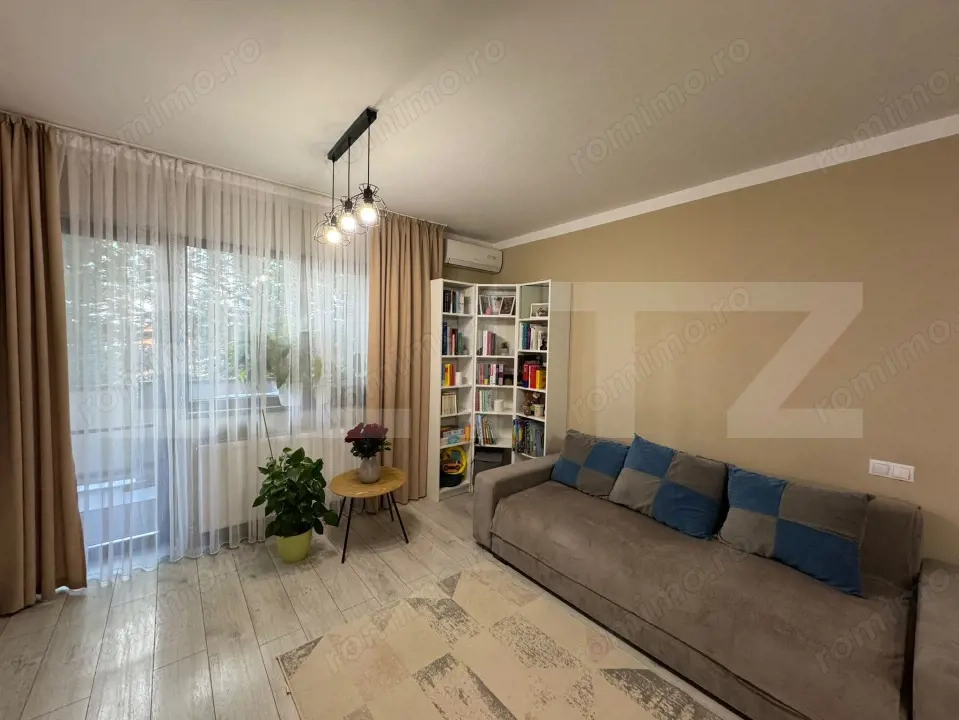 Apartament cu 2 cam, parter, 54 mp, cu gradina de 50 mp  si parcare-zona Eroilor