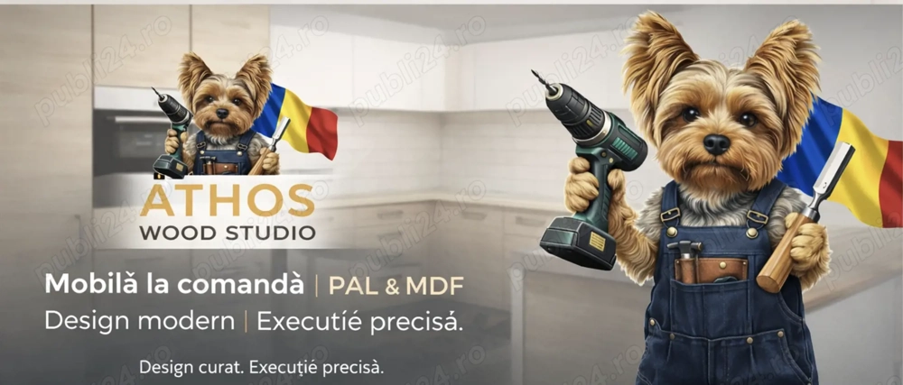 Mobilă la comandă | PAL & MDF Design modern | Execuție precisă made by Athos Wood Studio