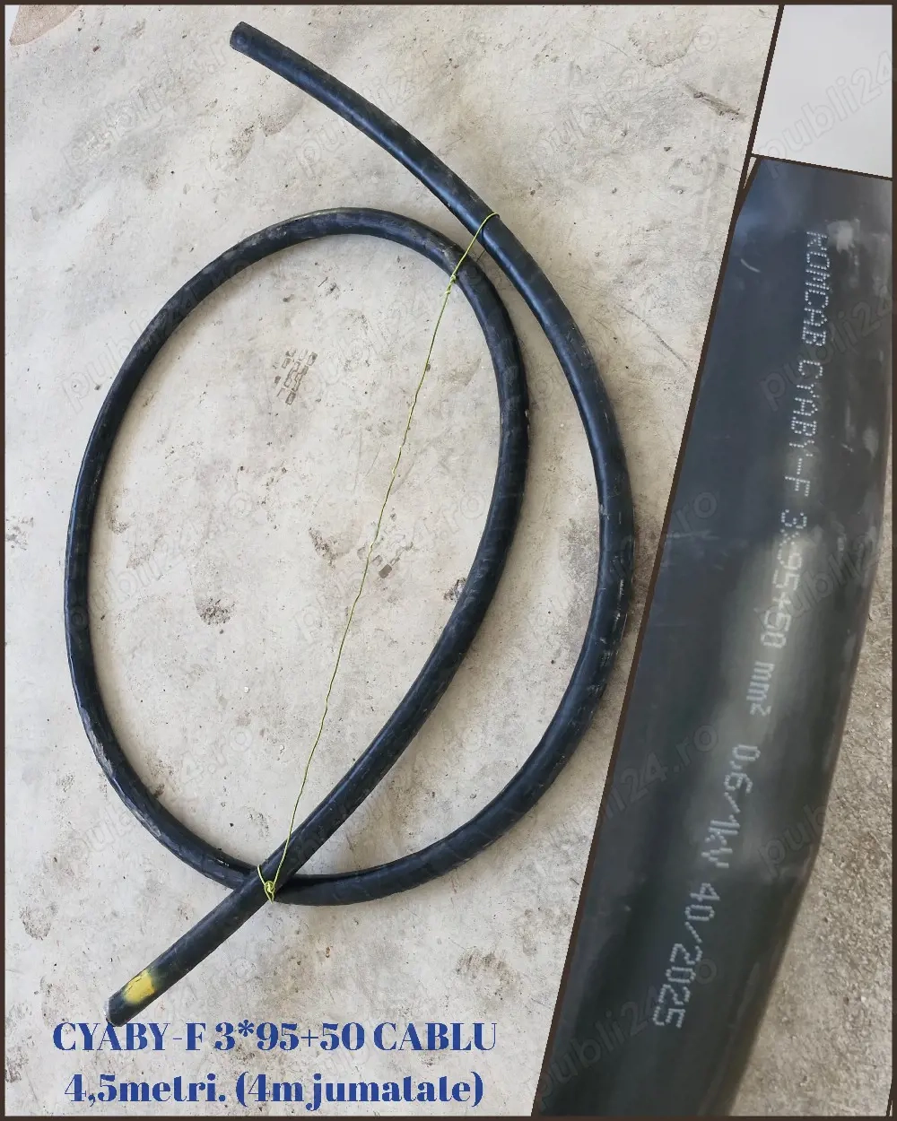 vand cablu electric putere CYABY-F 3*95+50 CABLU
