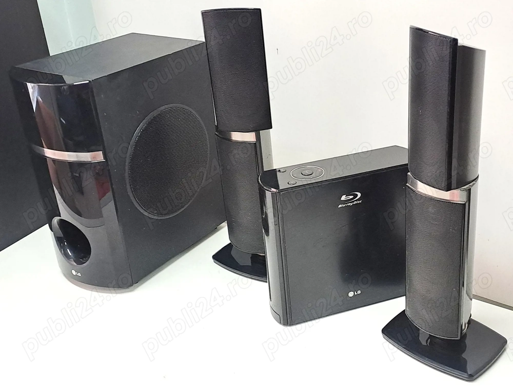 LG HB 45 Amplificator 2.1 BD HDMI subwoofer boxe Cabluri Mufe Fără Telecomanda