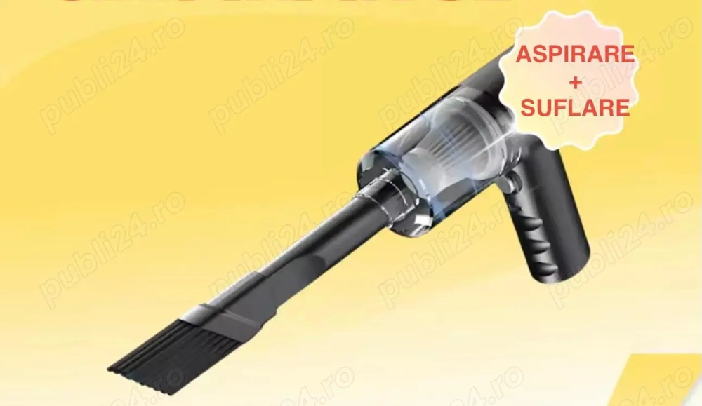 Aspirator Auto Portabi Wireless 2in1 (Aspirare + Suflare) USB - NOU