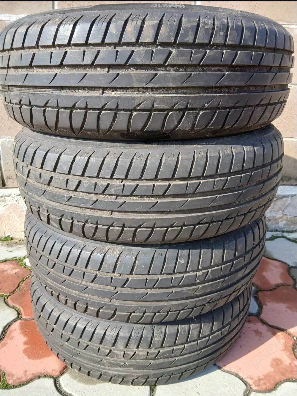 Roata, cauciucuri, covorase cauciuc Logan