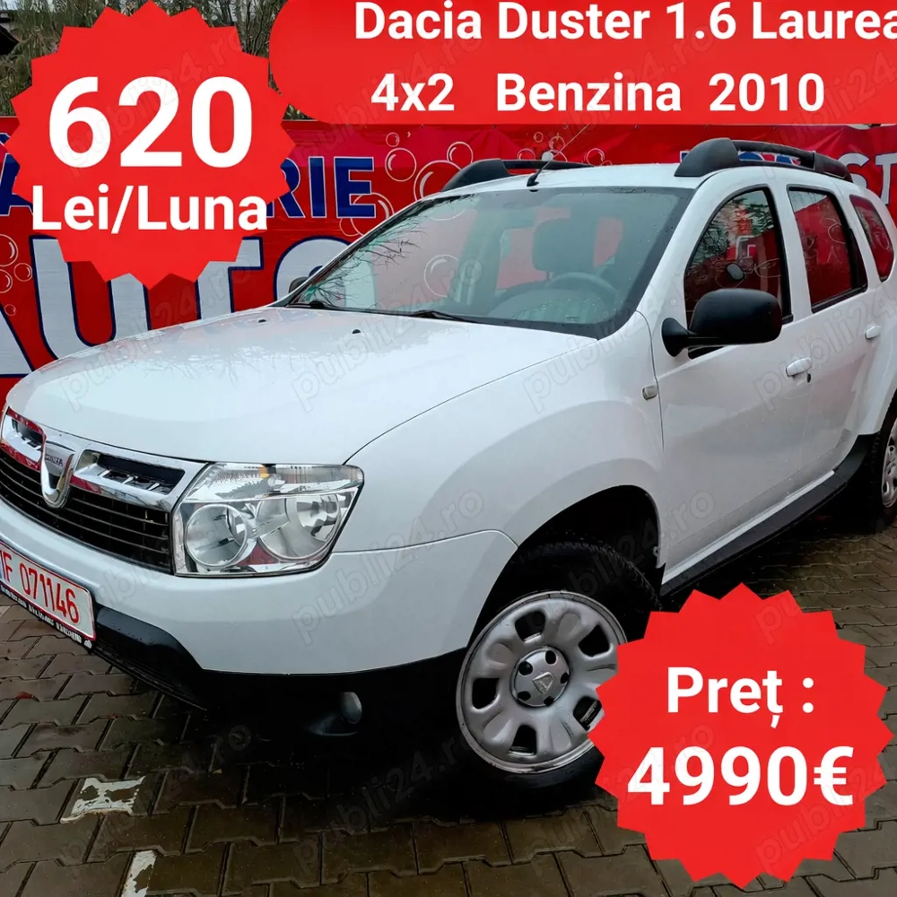 Dacia Duster 1.6 Benzina - RATE de la 620 Lei pe Luna
