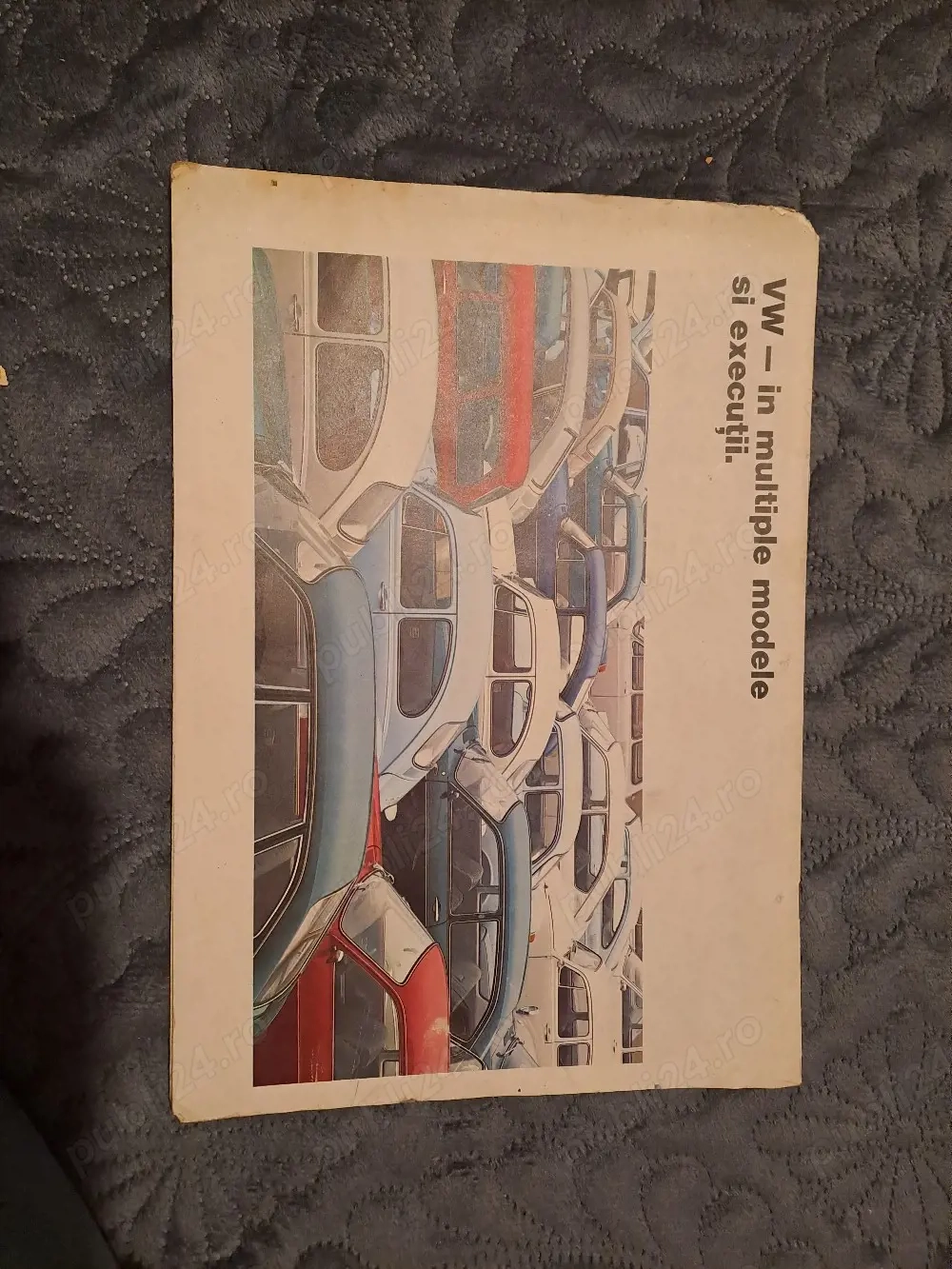 Lot 3 Broșuri Pliante Vintage - Auto (VW, Simca) și Tehnică Industrială (Crofts)