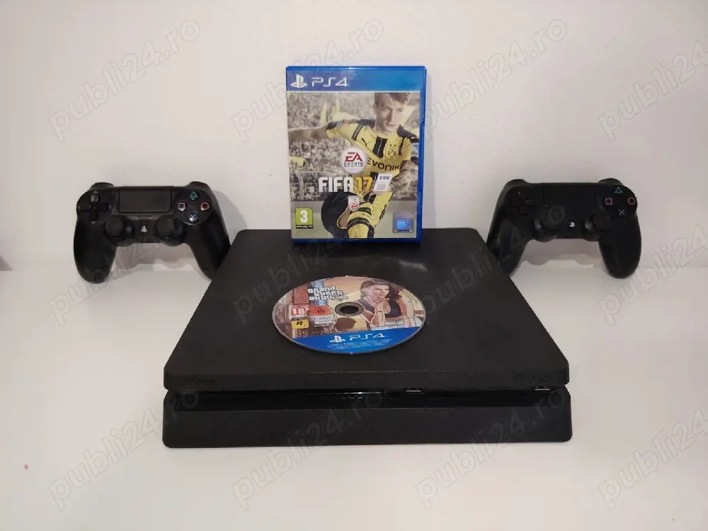 PS4 Slim + Controller   Funcționează Perfect