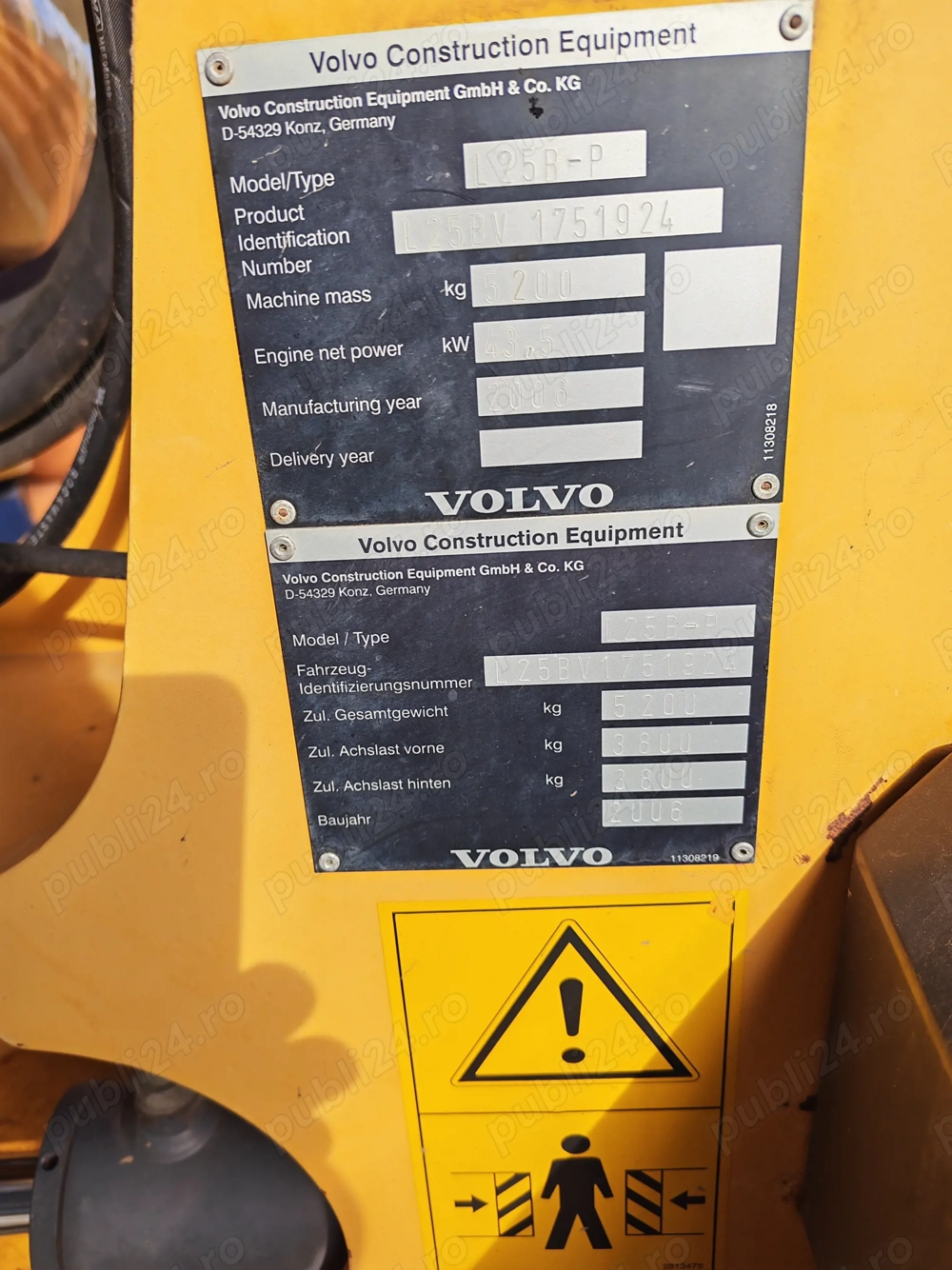 Vola Volvo L25 an 2006