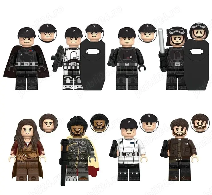 Set 8 Minifigurine tip Lego Star Wars cu Bix Caleen si Captain Kaido
