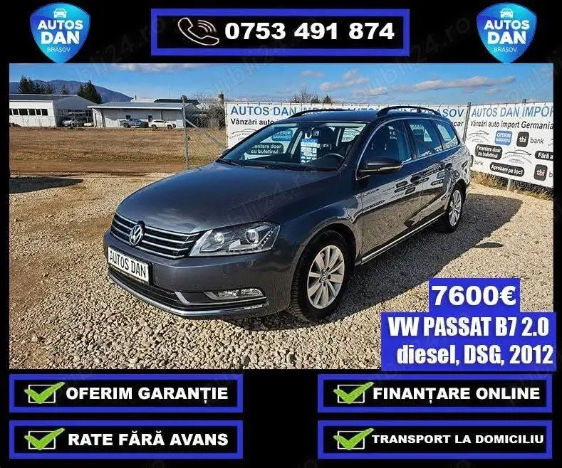 Vw Passat 2012-2.0 tdi-automată DSG