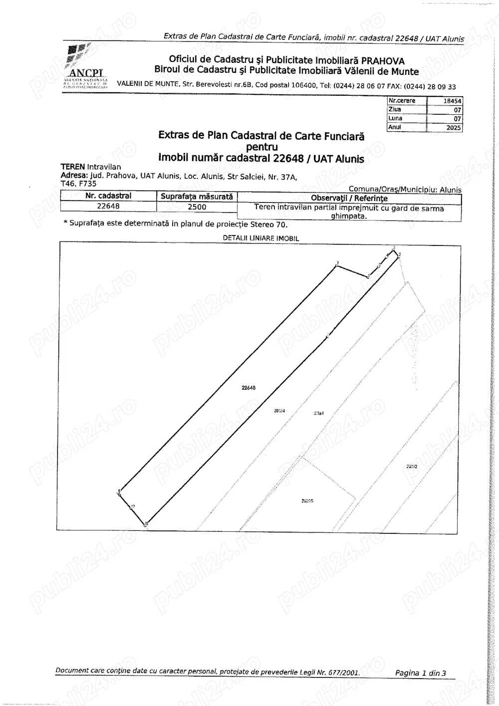 De vanzare terenuri intravilane extravilane Alunis-Prahova