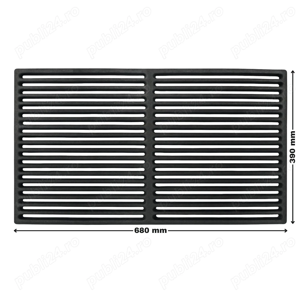 Gratar din fonta barbeque, 680 x 390 mm