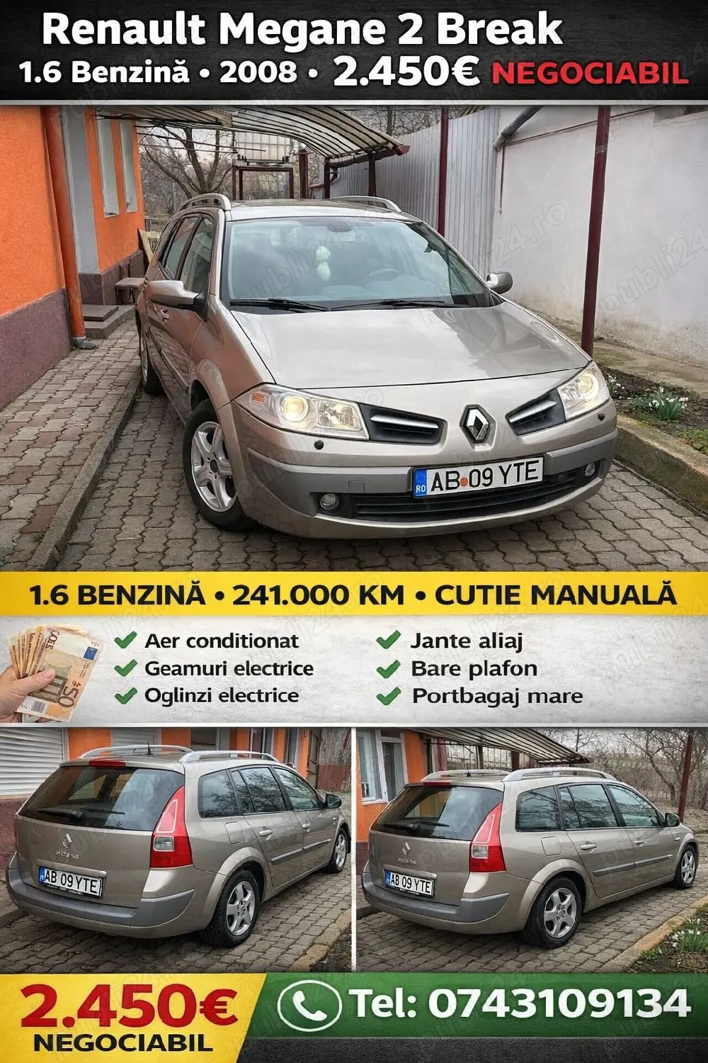 Vand Renaul Megan 2break 2008