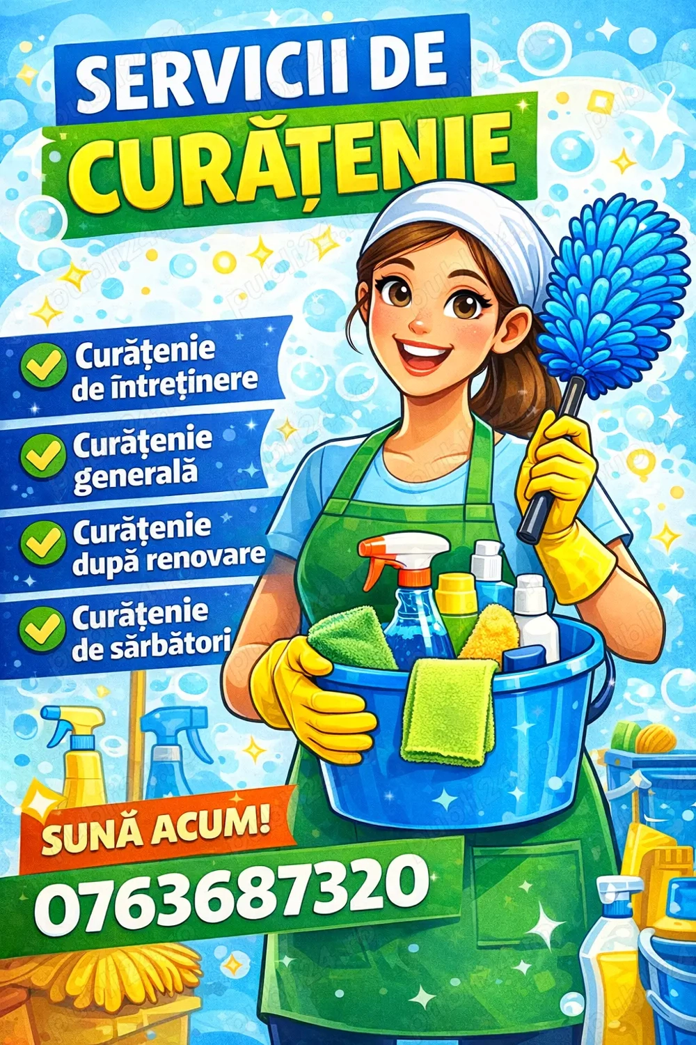 Curatenie la domiciliu, menaj