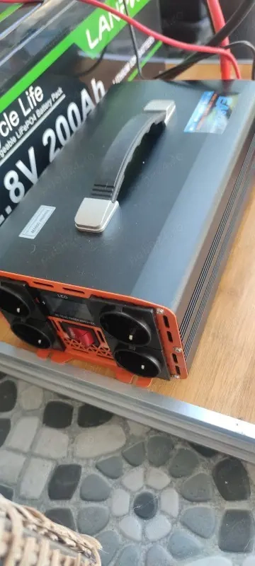 Invertor 24V 5000W sinus pur 4 prize   rulote, camper, off-grid, camion, TIR