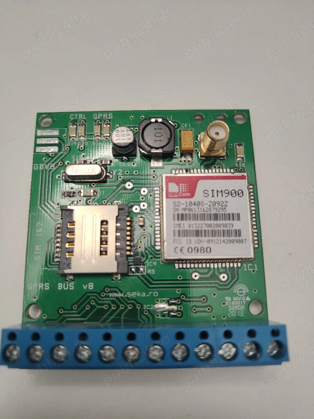 Modul GPRS cu antena pentru sisteme de alarma