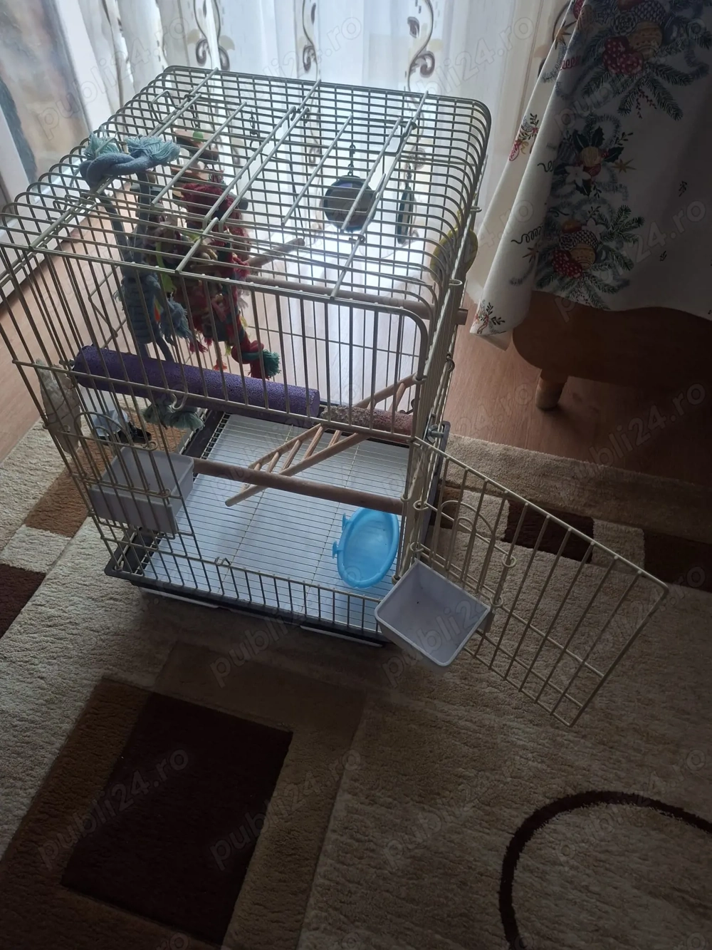 Colivie papagal micul Alexandru + ghiozdan