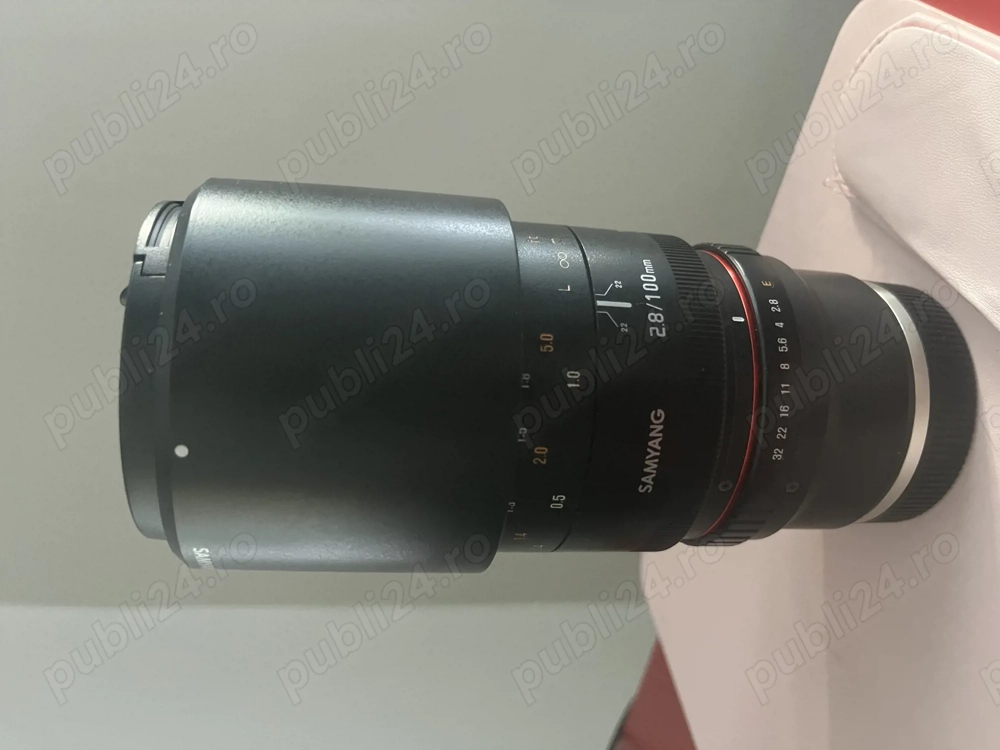 Obiectiv Samyang 100 mm Macro MF pentru Sony e-mount Ca Nou