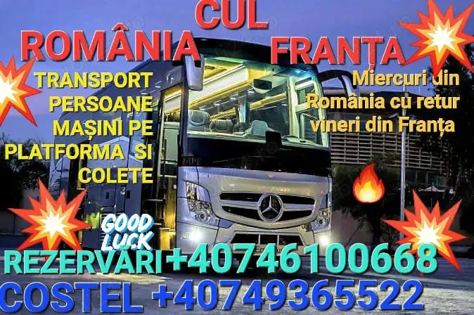 Transport Romania Franța persoane 