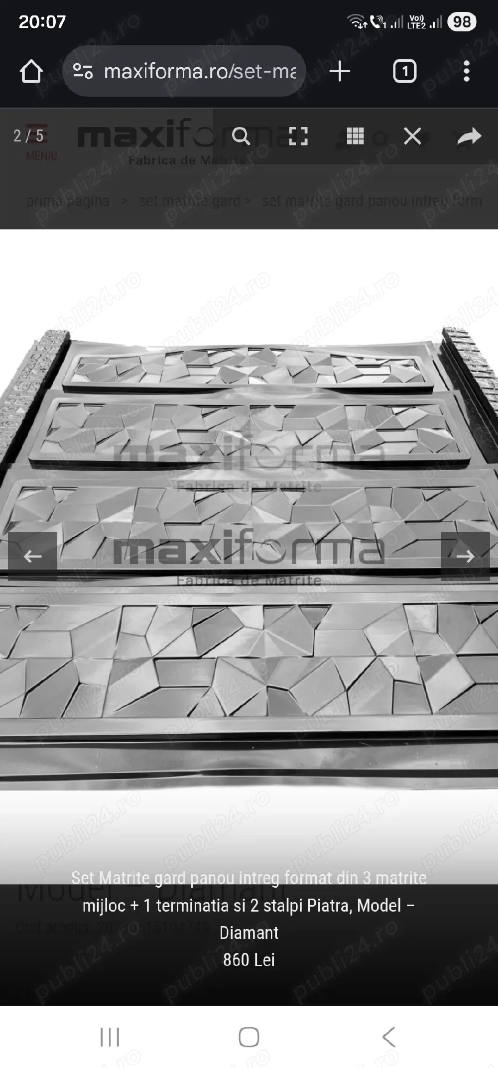 Vand set matrite ca in poza 