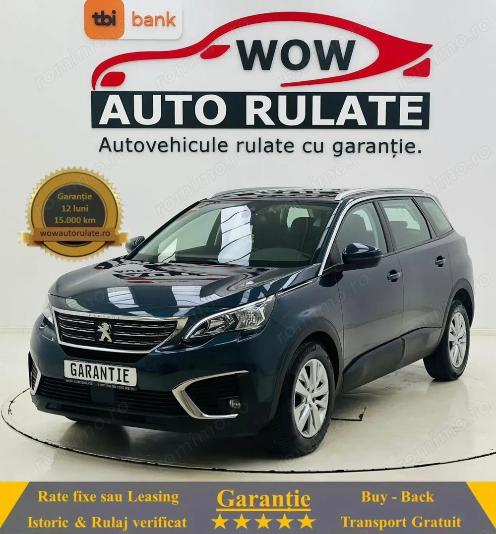 PEUGEOT 5008 2019 1.2I E6 GARANTIE 12 LUNI Rate Avans 0 Doar cu Buletinul