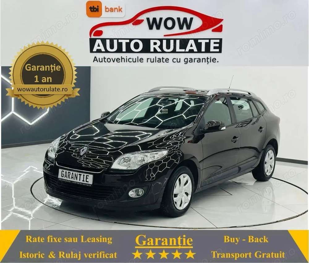 RENAULT MEGANE 2013 1.5D E5 Garantie 12 Luni Rate Avans 0 Doar Cu Buletinul