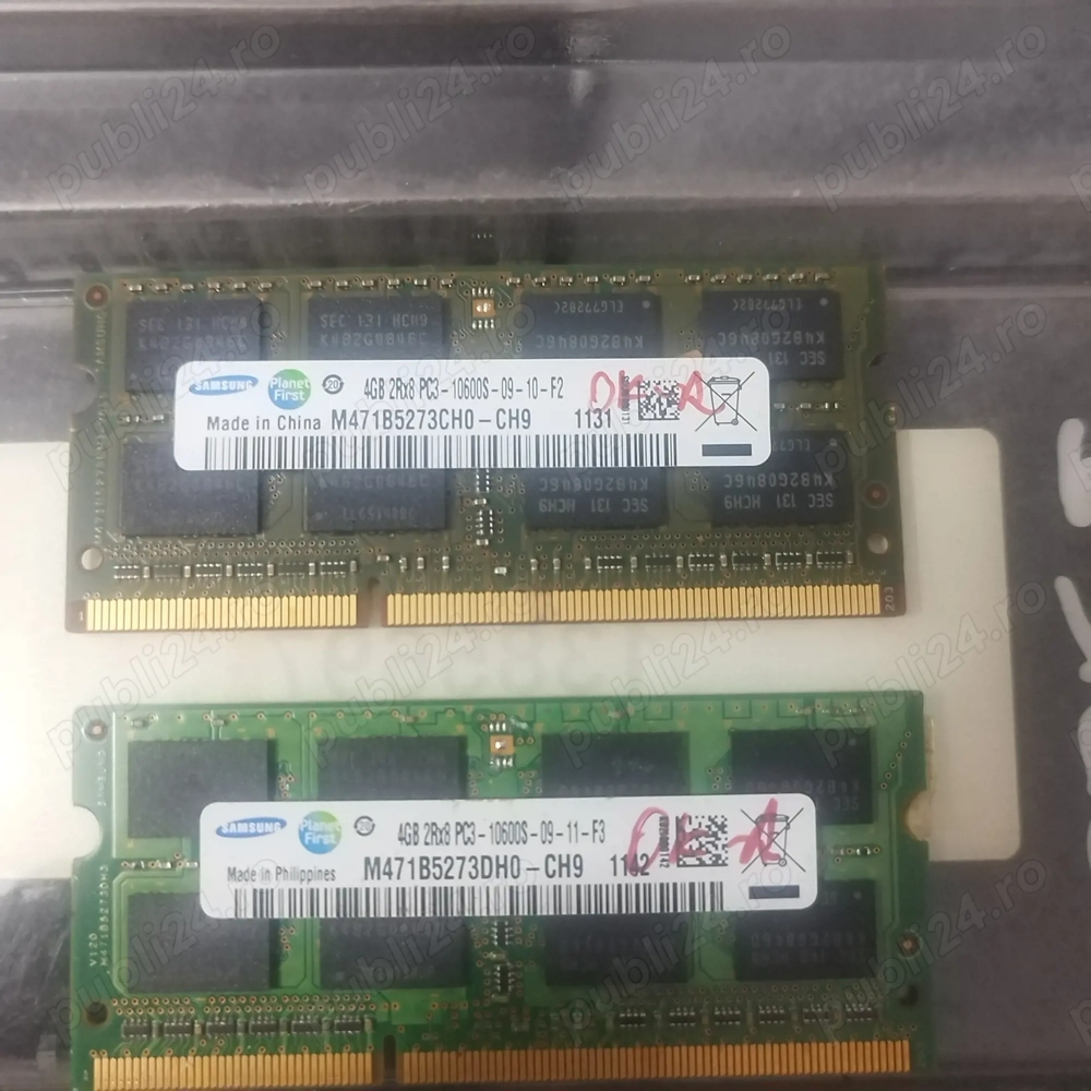 Memorii So dimm 2x4GB DDR3  10600S