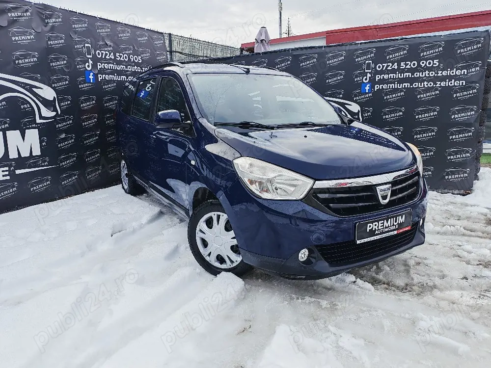 Dacia Lodgy 1.5 DCI 90 CP 2012  Aer condiționat  Geamuri electrice  Cârlig remorcare 