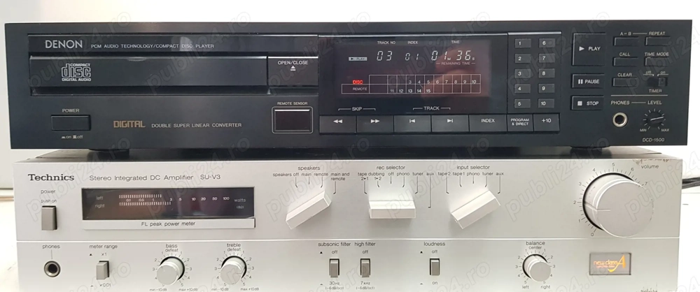 Denon DCD-1500 CD Player Audiofil DAC Burr Brown PCM54
