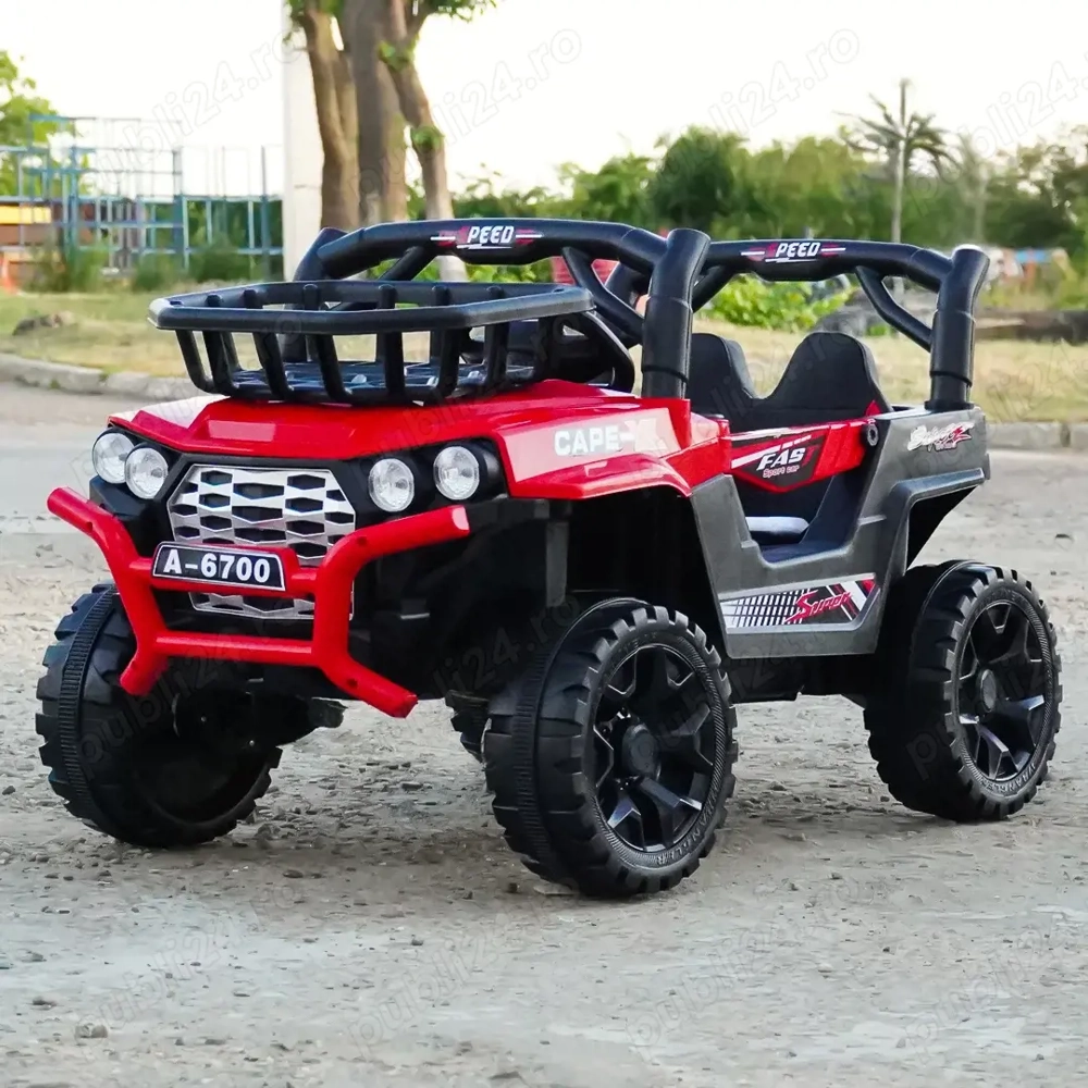 Masinuta electrica 4x4, pt 2-4 ani,CAPE-X, 100W, 12V, scaun tapitat