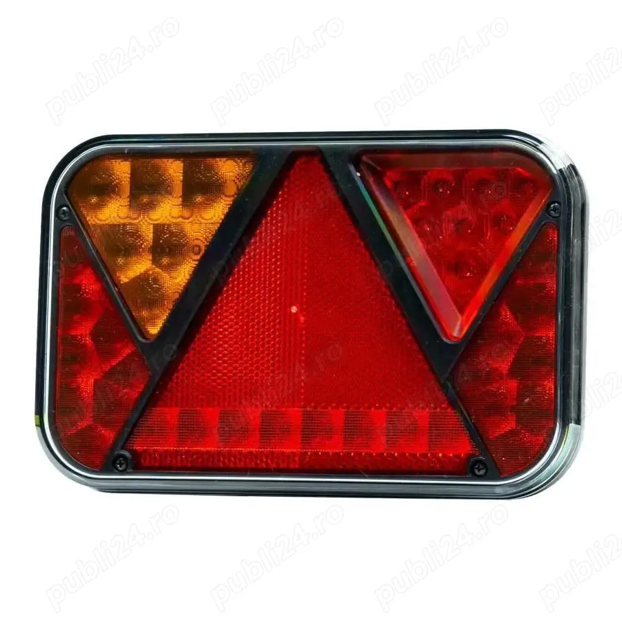 Lampa spate 200x130, LED, 6 functii, cu numar si mers inapoi, FT-270 Fristom, FT 270 cu cablu