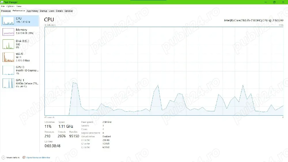 Laptop gaming Lenovo Legion y520 16GB RAM GTX 1050 TI