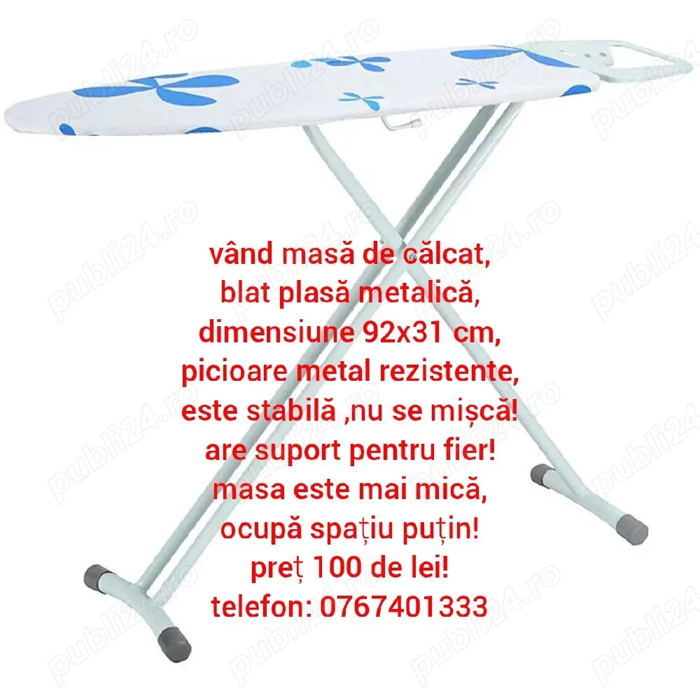 vând masă de călcat rezistentă și practică!
