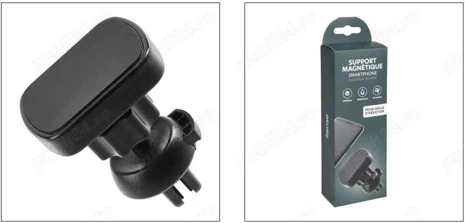 Suport Auto Magnetic pentru Telefon   ITENSE   Prindere pe Grila de Ventilație-resigilat
