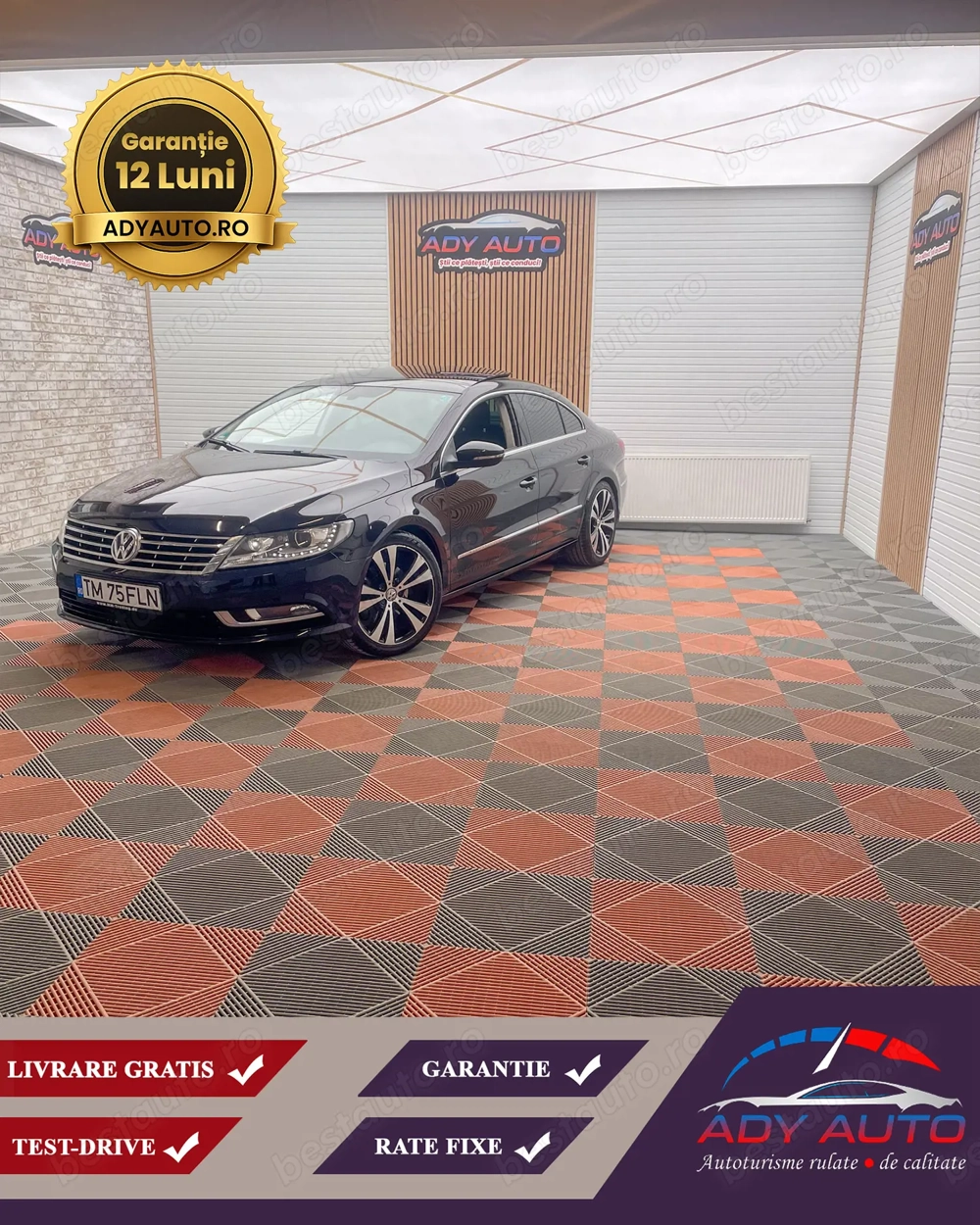 VW PASSAT CC , 2,0 TDI . 146 000 KM Reali , Trapa mare , Bi-Xenon , Buy-Back . Jante R18 . 