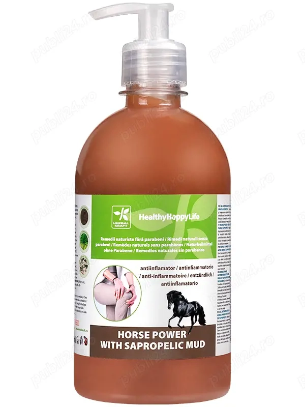 Crema reumatica Puterea Calului cu namol 500ml 