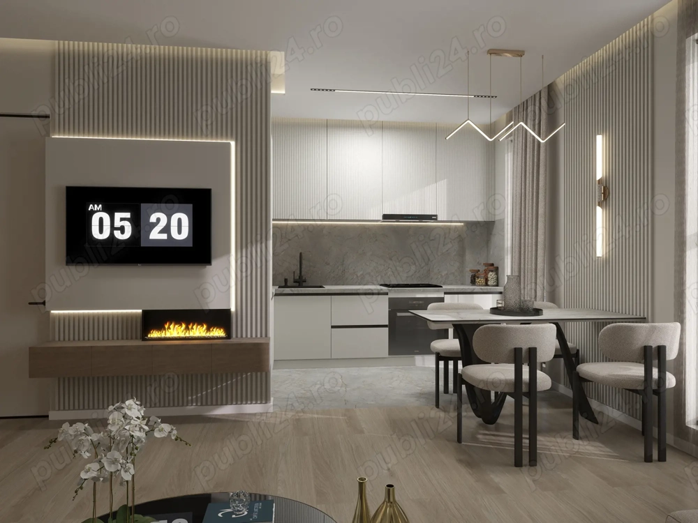 PROIECT NOU   BLOC dispus pe P+5E+ER, apartamente cu 1, 2 si 3 camere