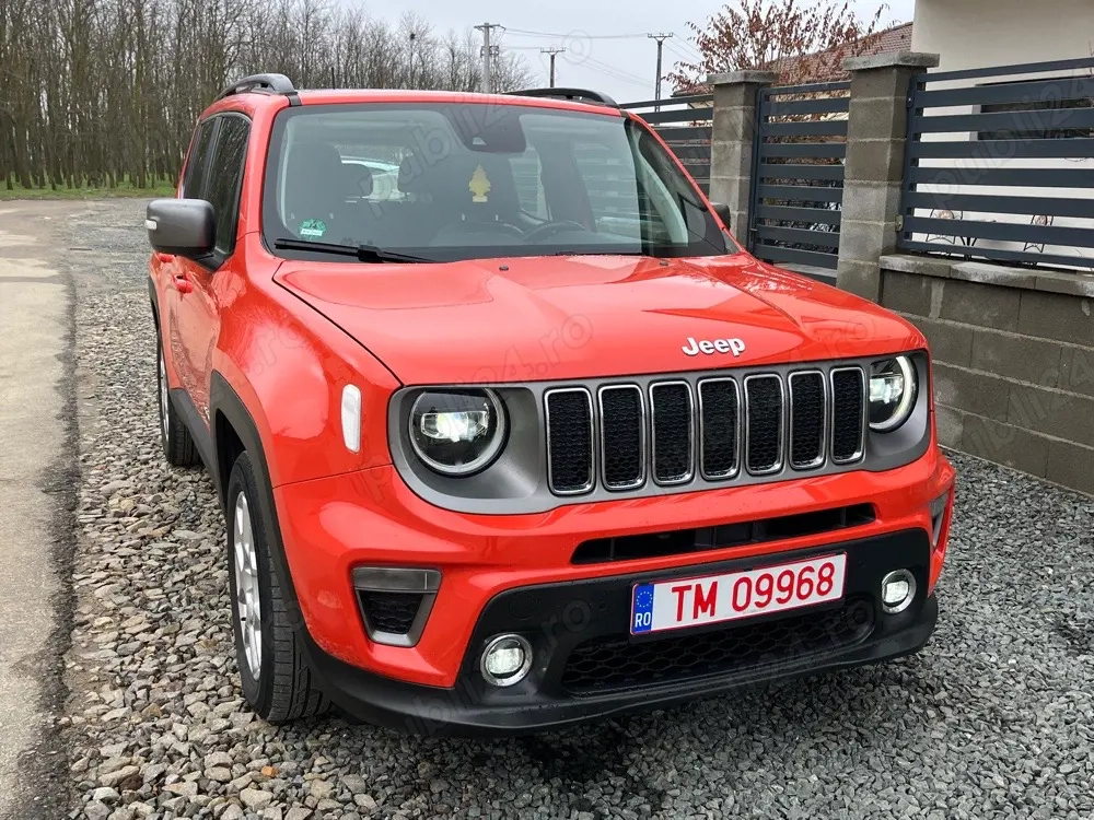 Jeep Renegade Limited 4x2, 1.0T, 120 CP, an 2019, 106.000 km, Omaha ORANGE