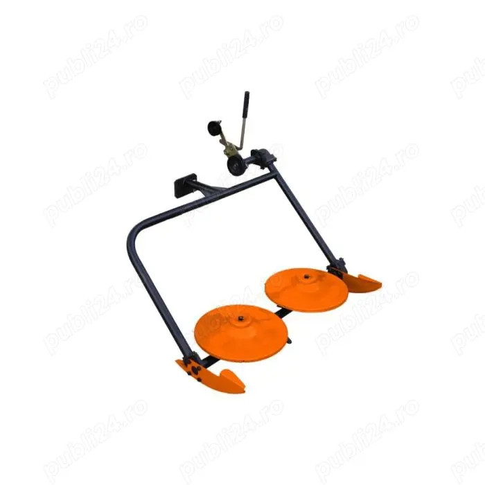 Coasa cu doua talere pentru motocultor