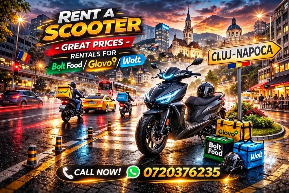 Scuter pentru  Scooter for BoltFood Glovo Wolt delivery